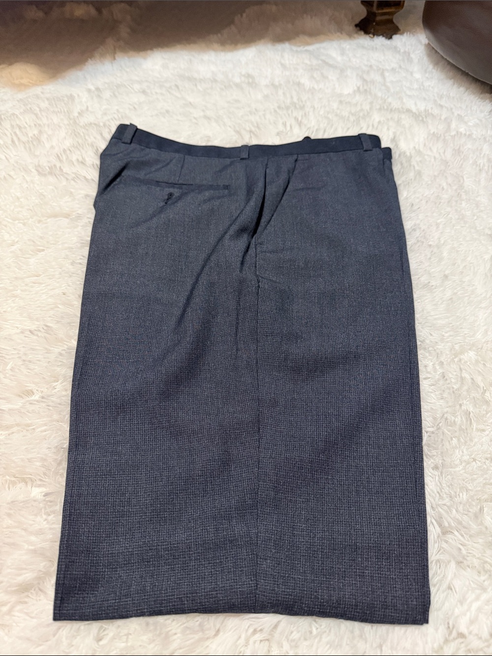 Perry Ellis Men’s Navy Textured Dress Pants
